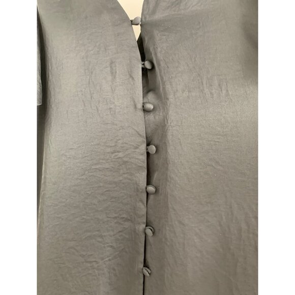 Rachel Rachel Roy Size S/M Black Double V Swing Dress Cold Shoulder Mini 6945 - Picture 10 of 16